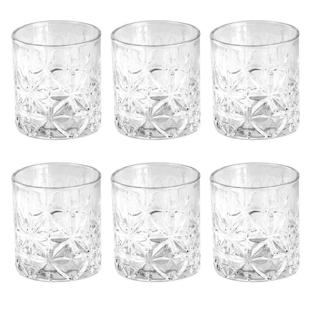 Aster Whiskey Glass Set 6pc